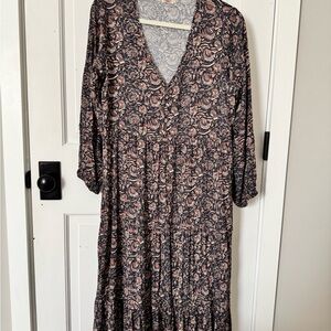 Faherty Long Sleeve Dress